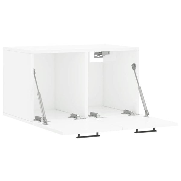 Berkfield Wall Cabinet High Gloss White 60x36.5x35 cm Engineered Wood