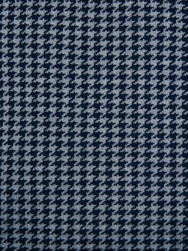 Serran London Navy and Space Grey Wool Cushion