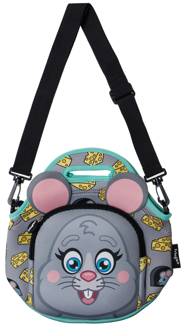 Fringoo Kids Thermal Insulated Cooler Lunch Bag with Zipped Pocket & Shoulder Strap for School or Nursery