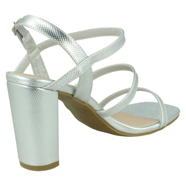 Spot On Ladies Spot On Strappy High Heel Sandal F1R2043