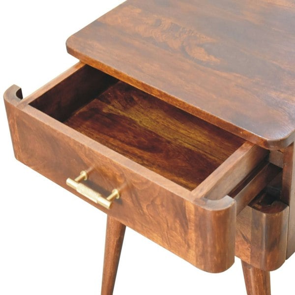Artisan Furniture Chestnut T-Bar Nordic Bedside