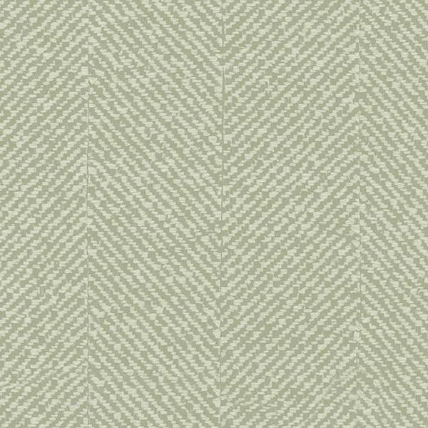 Sophie Allport Herringbone Texture Mossbank Green Wallpaper