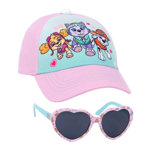 Paw Patrol Girls Sunglasses Baseball Cap Set - Pink/Blue