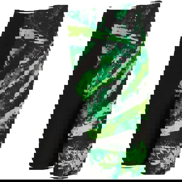 Zoggs Boys Greengame Mid Swim Jammer - Black/Green