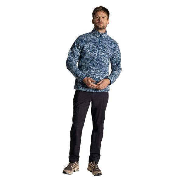 Craghoppers Mens National Trust Irt Print Fleece Top - Juniper Berry - 