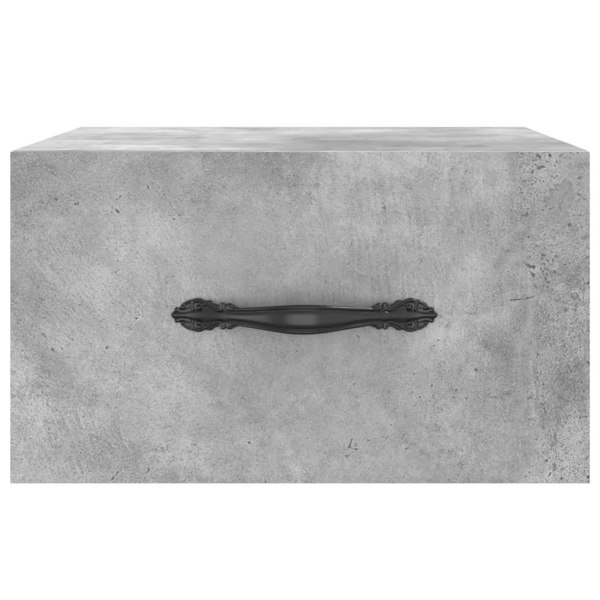 Berkfield Wall-mounted Bedside Cabinet Concrete Grey 35x35x20 cm