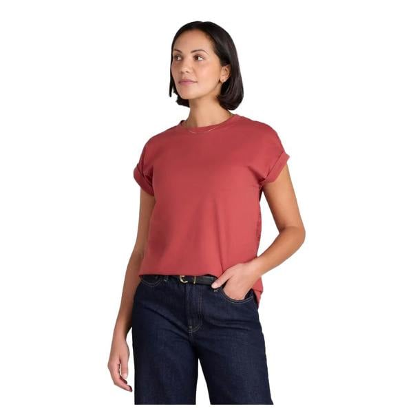 Mountain Warehouse Womens/Ladies Southsea Broderie T-Shirt - Rust - 