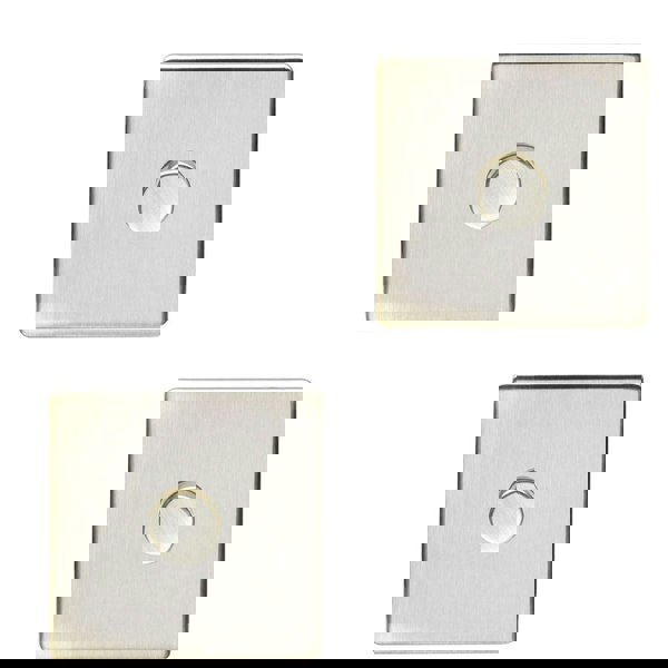 2 PACK 1 Gang Dimmer Switch 2 Way LED SCREWLESS ANTIQUE BRASS Light Dimming Wall