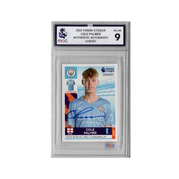 Cole Palmer Signed Manchester City Panini Rookie Sticker