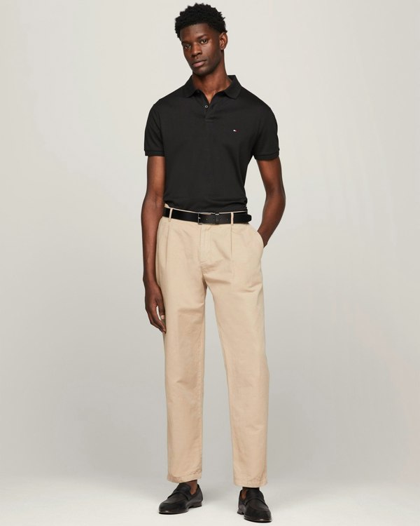 Tommy Hilfiger Liquid Cotton Essential Mens Polo - Black