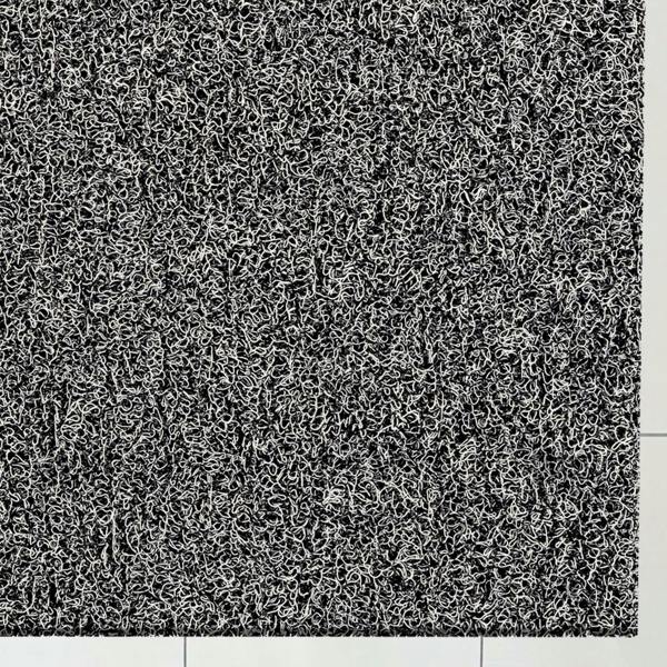 Ultralux Outdoor Drainage Door Mat - Non-Slip Vinyl Coil Dirt Trapper Entrance Mat - Black & White Coil Mat – Multiple Sizes UTNBW