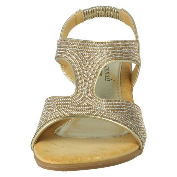 Savannah Ladies Savannah Wedge Heeled Sandals F12131