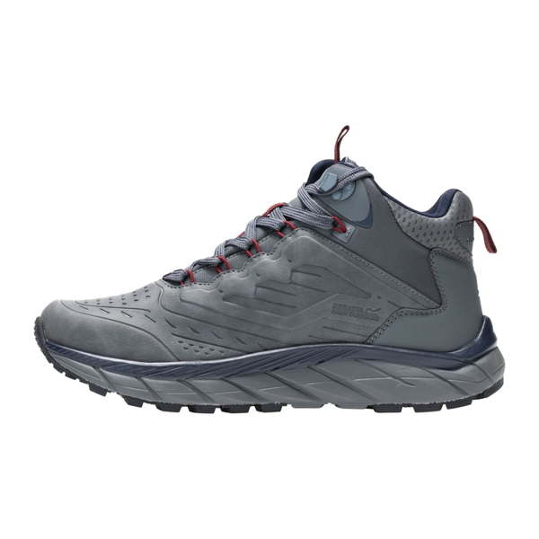 Regatta Mens Derino Mid Cut Walking Boots - Granite/Navy
