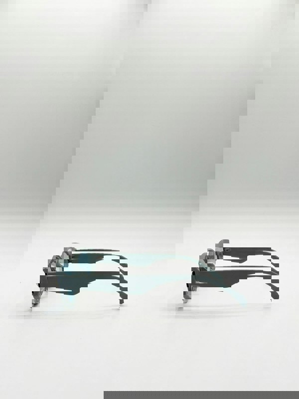 SVNX Oval Rectangular Vintage Sunglasses in Blue