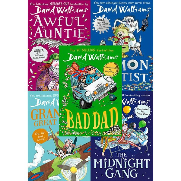 The World Of David Walliams Bestselling Series Collection 15 Books Set