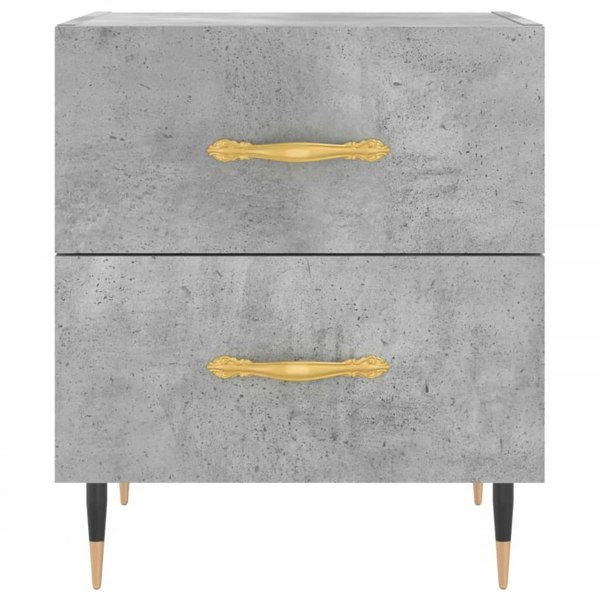 Berkfield Bedside Cabinet Concrete Grey 40x35x47.5 cm Engineered Wood