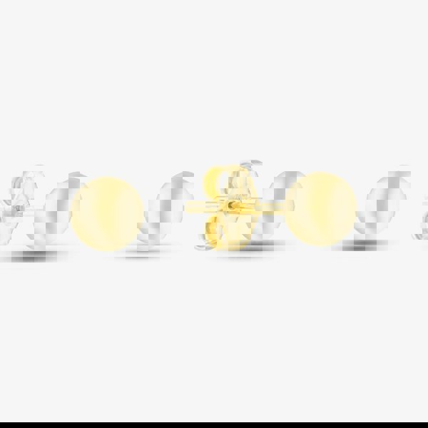 T. H. Baker Silver Gold Plated 5mm Ball Stud Earrings S4005