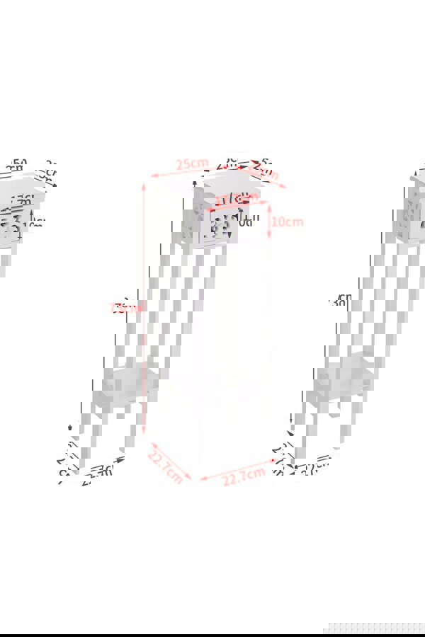 Living and Home 2-tier French Style Small Slim Accent Side Table Stand Wood Unit Nightstand with Drawer Shelf