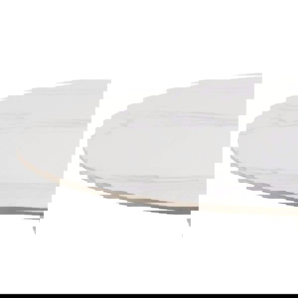 Furniture To Go Malta Ceramic Round Dining Table in White 90x75cm