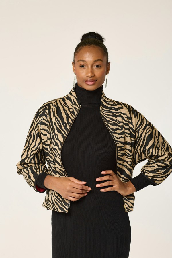 Lioness by TF Camel Zebra Jacket