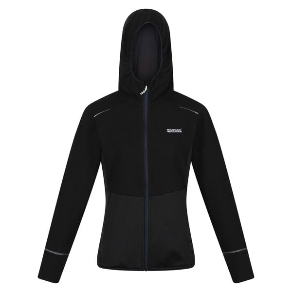 Regatta Women's Textured Fleece Full Zip Hoodie - Black