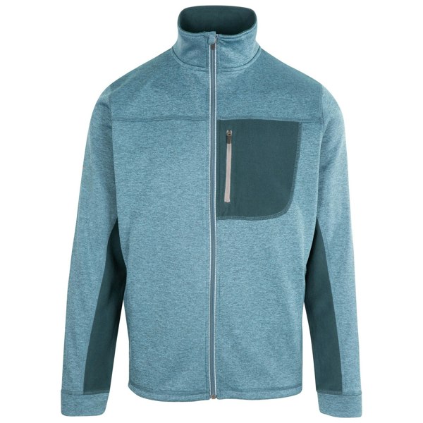 Trespass Mens Radnage Marl AT200 Fleece Jacket - Blue/Grey