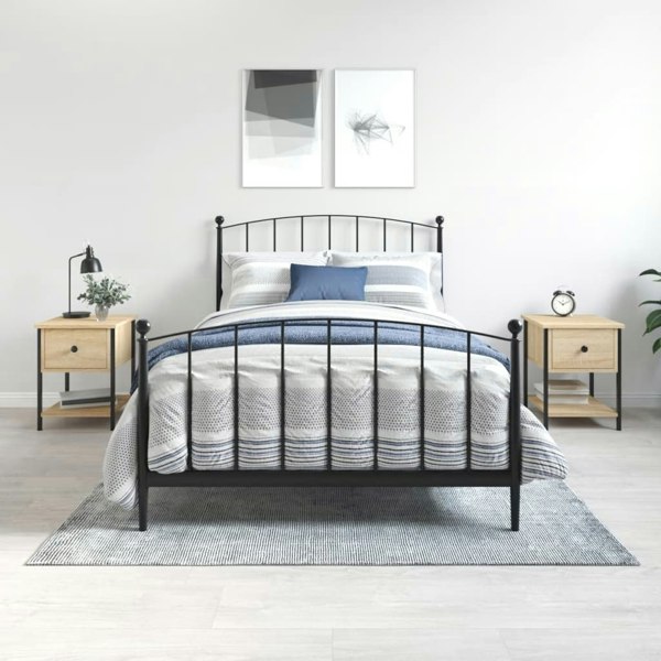 Berkfield Bedside Tables 2 pcs Sonoma Oak 34x35.5x45 cm Engineered Wood