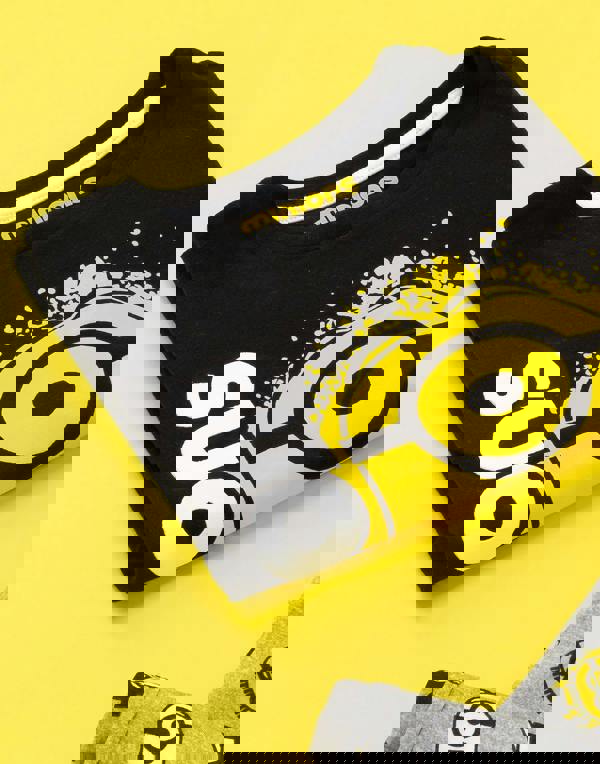 Minions Boys Black Long Sleeve Long Leg Pyjama Set