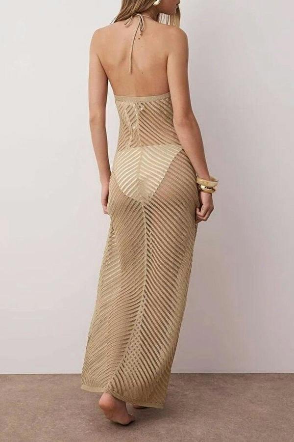 WOVCOR Knit Maxi Beach Dress