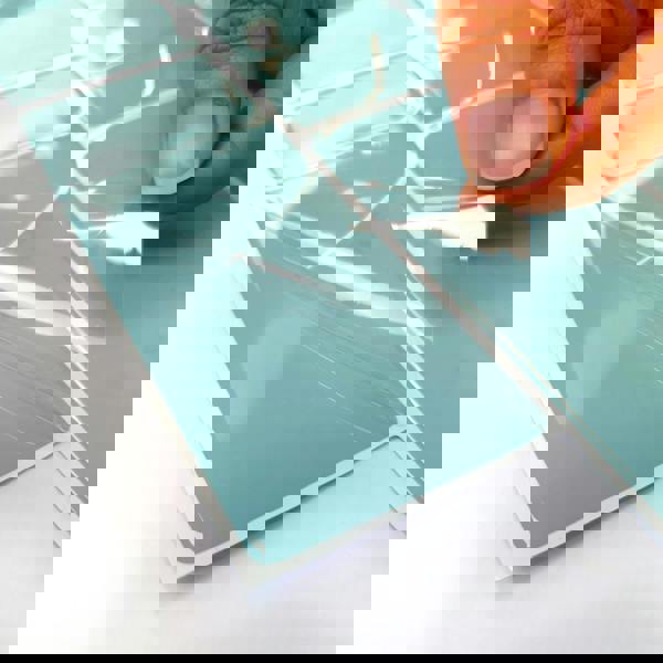 WALPLUS Capri Sea Glossy 3D Sticker Tile 30.5 x 15.4cm (12 x 6 in) - 12pcs in a pack