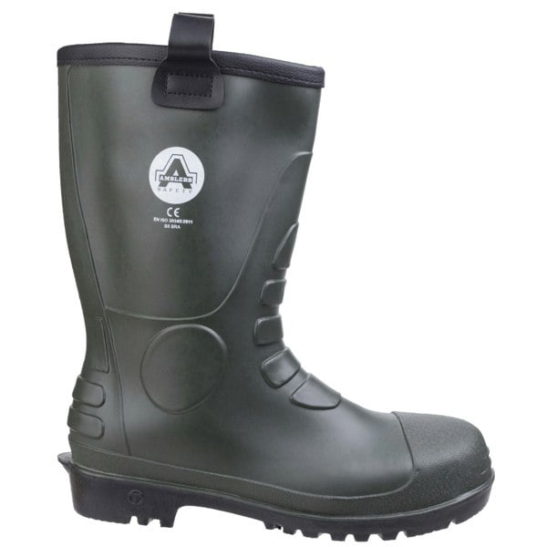 Amblers Safety FS97 PVC Rigger Men's Safety Boots in Green