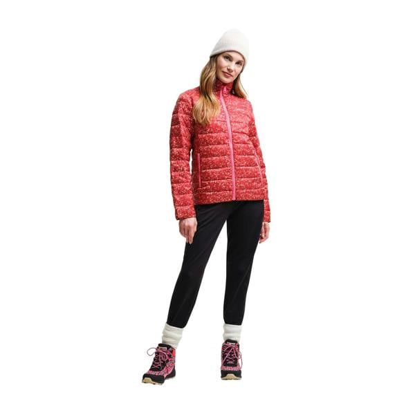 Regatta Womens/Ladies Orla Kiely Berry Bubble Baffled Padded Jacket - Red - 