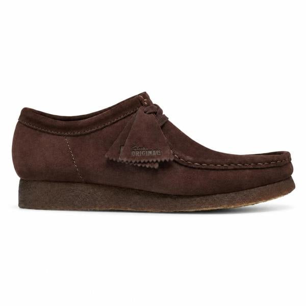 Clarks Originals Wallabee Shoes Chocolate Suede