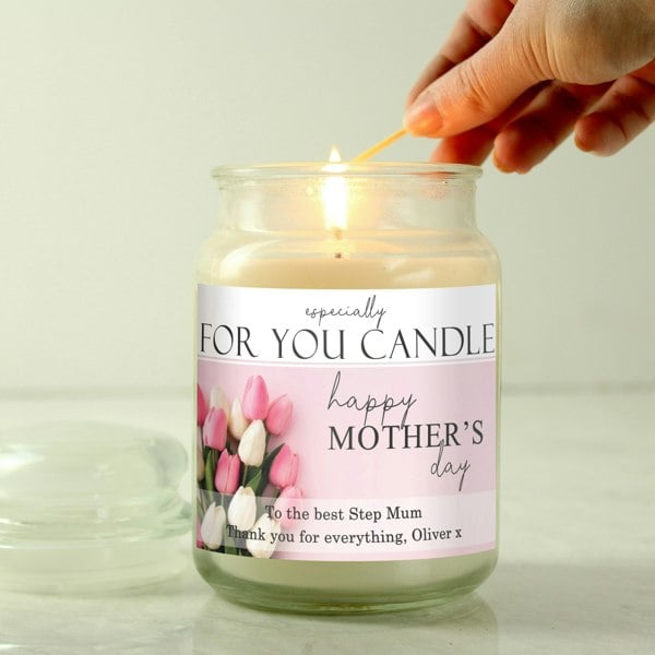 Personalised Memento Company Personalised Especially For You Mothers Day Large Scented Jar Candle