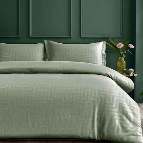 Velosso Chic Bedroom Essentials Woven Duvet Cover & Pillowcase Set in Contemporary Colours - Luxury Bedding Set