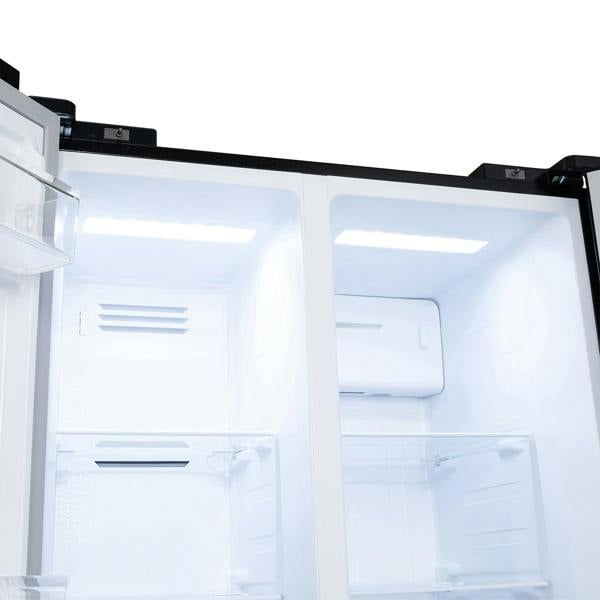 Willow 430L American Style Fridge Freezer WSBS84DB - Black