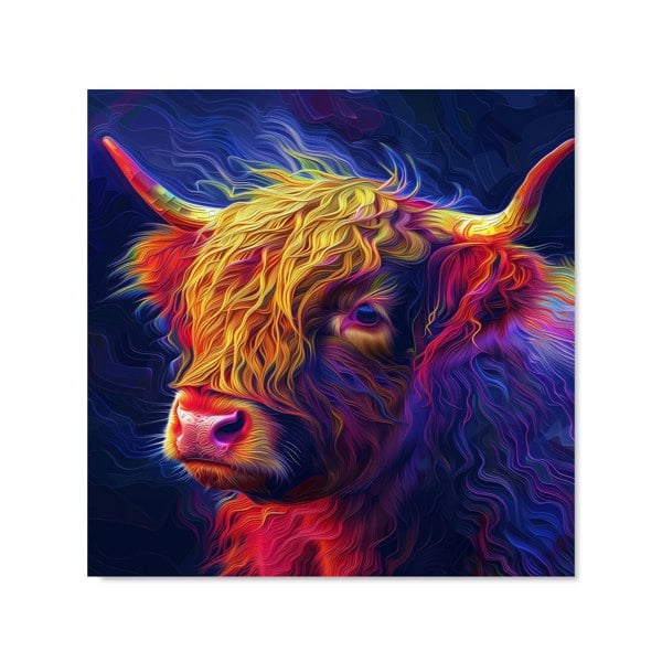 Warren Reed - Designer Vibrant Highland Cow Kitchen Splashback