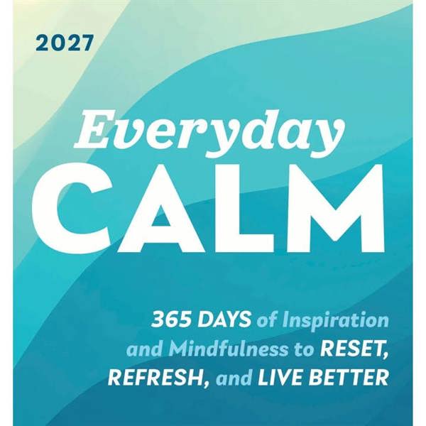 Sourcebooks Everyday Calm Desk Calendar 2027, Desk Calendars, Day To View, Lifestyle, Gift