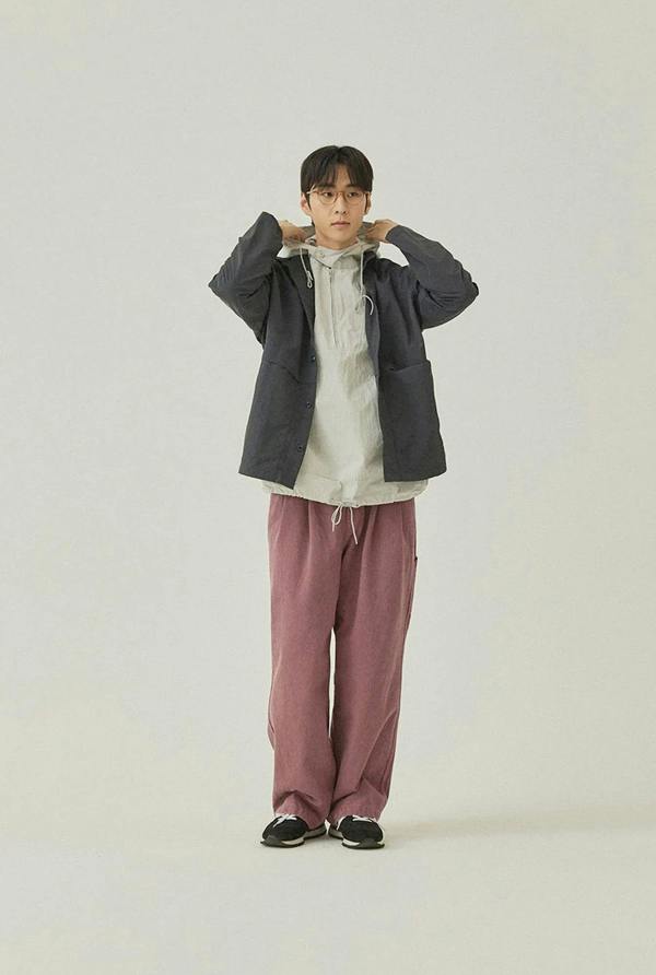Kappy Design Nylon Shirt Jacket