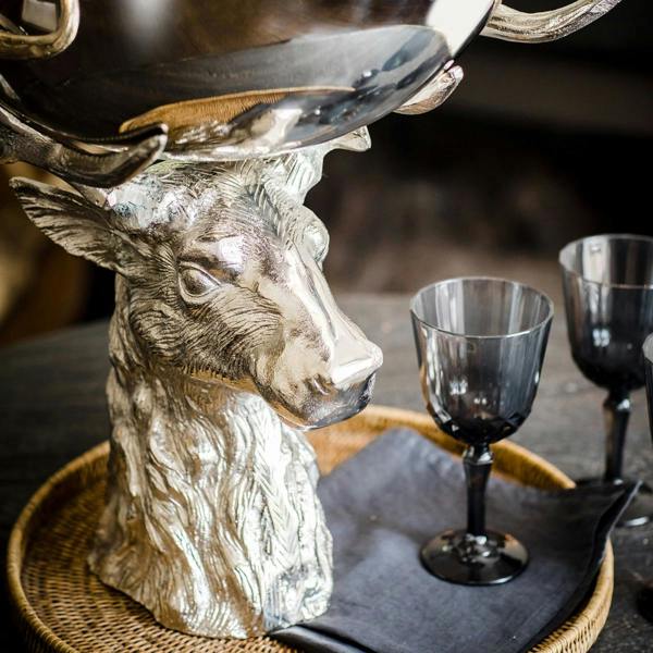Culinary Concepts Large Punch Bowl with Stag Stand