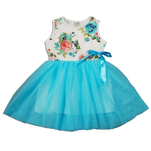 Cinda Coloured Floral Tutu Dress