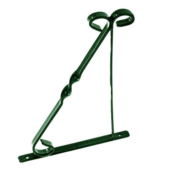 Leecroft Hanging Basket Brackets Green 10'' - One Colour - 