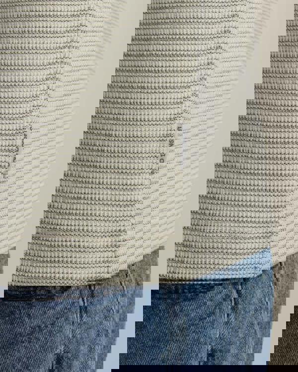 Larsson & Co Aarhus - Textured Long Sleeve Polo Shirt