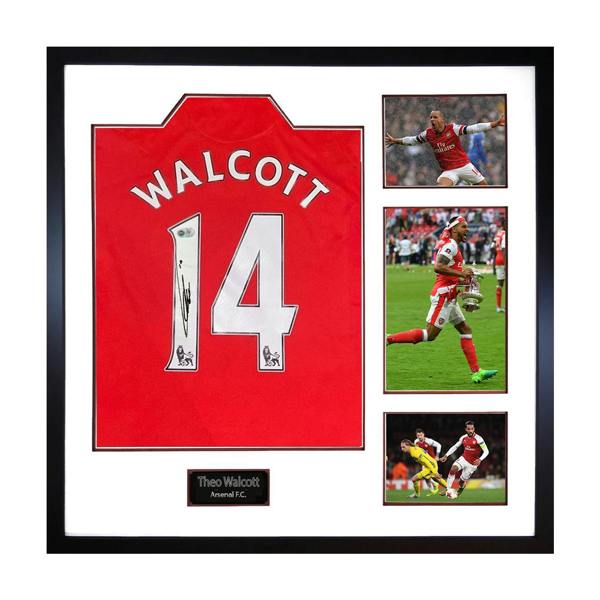 Theo Walcott Signed Arsenal Shirt Elite Frame (ACG Cert)