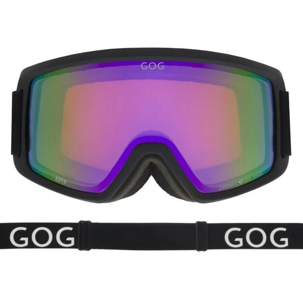 GOG Eyewear Unisex Aspen UV400 Ski Snowboard Goggles with Anti-Fog Mirror Double Lens