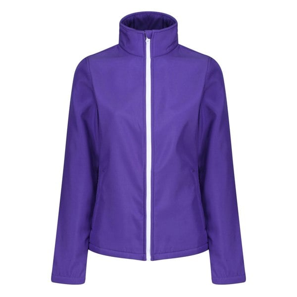 Regatta Standout Womens/Ladies Ablaze Printable Soft Shell Jacket - Purple/Black