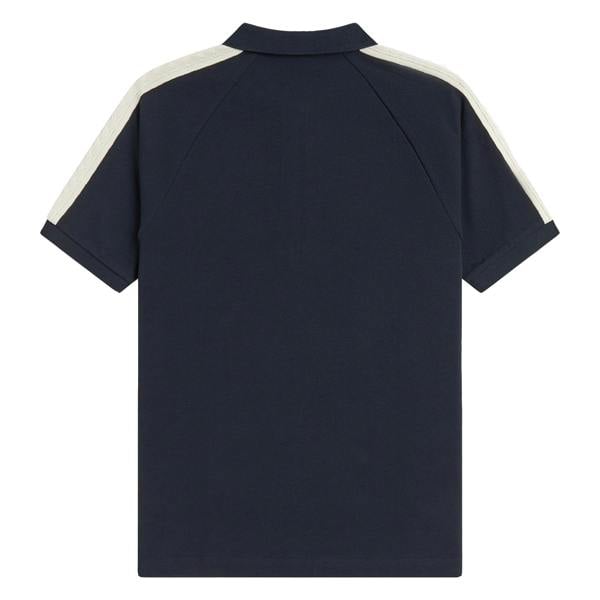 Fred Perry Cable Taped Polo Shirt Navy