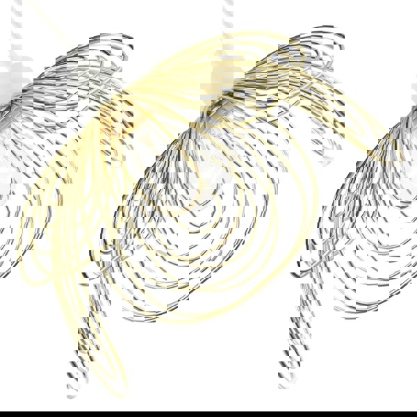 Polished Gold Metal Wire Overlapping Petal Ceiling Pendant Light Shade Image 4