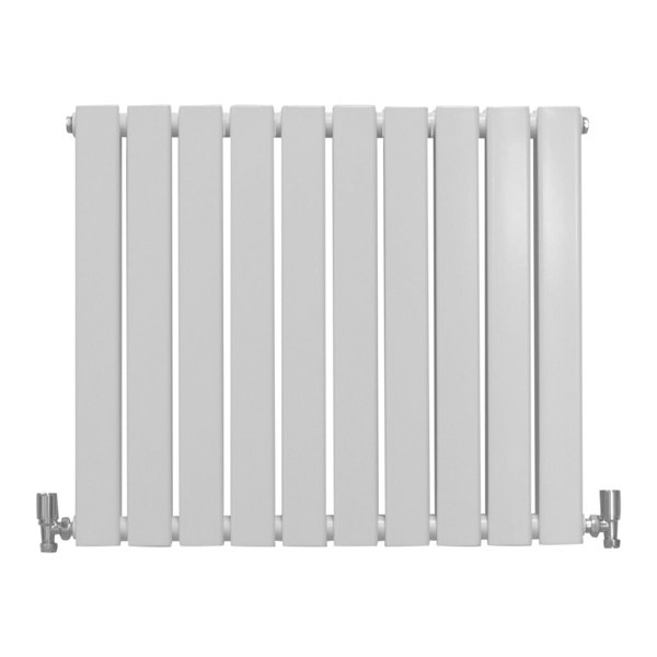 Designer Flat Panel Radiator - Gloss White (600mm x 700mm)