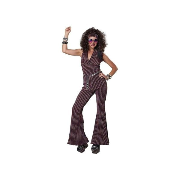 California Costume Women's 1970s Disco Dancing Queen Hippie Retro Costume - L